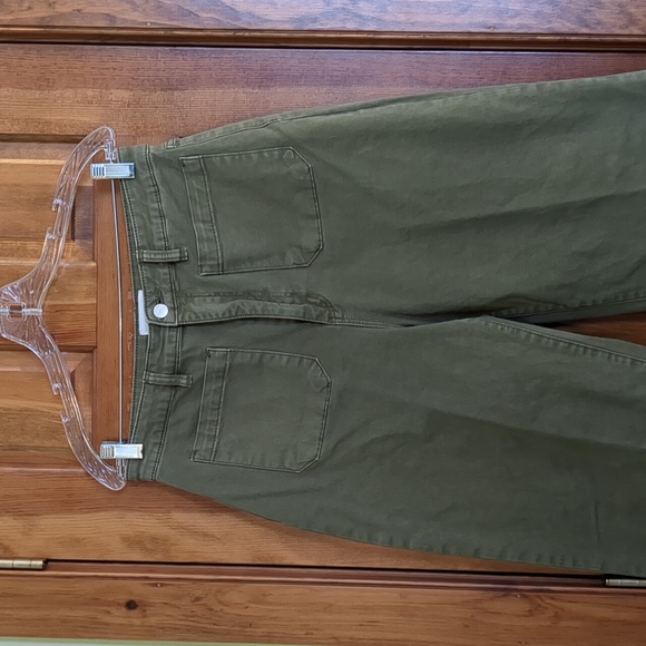 Rollas Olive Green AUSSIE High Waisted Sailor Style Jeans - Picture 9 of 10
